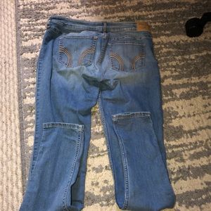 Hollister jeans size 11R. Worn once. Full length jeans with some rips